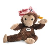 Steiff Plüschtier Schimpanse Affe Scotty mit Kopftuch, braun | Kuscheltier.Boutique