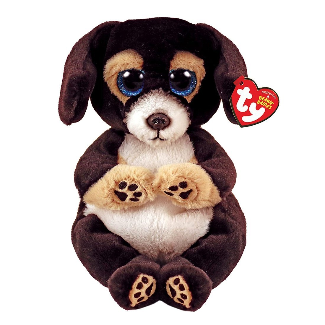 Ty Beanie Bellies Hund Ranger, dunkelbraun | Kuscheltier.Boutique
