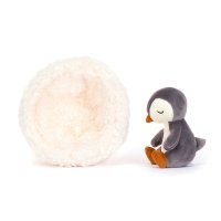 Jellycat Hibernating Plüschtiere Pinguin mit Nest | Kuscheltier.Boutique