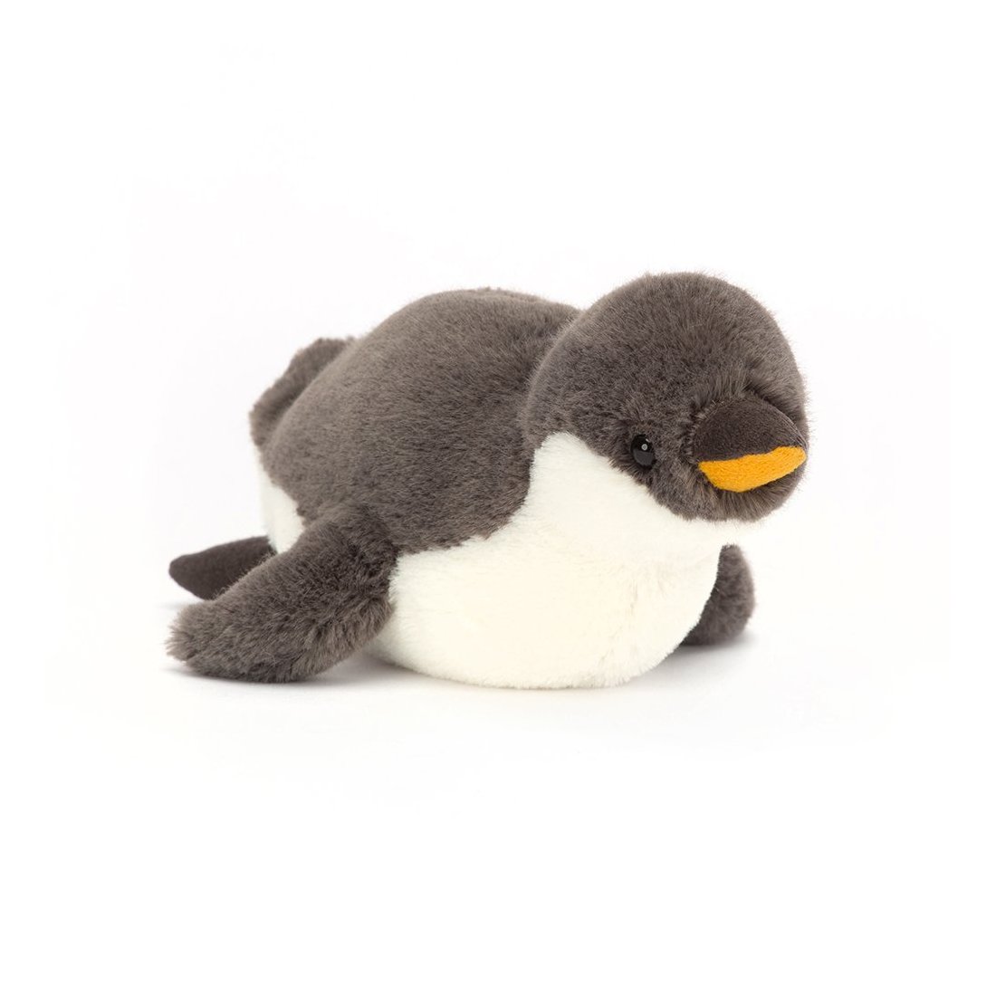 Jellycat Skidoodle Plüsch Pinguin grau-weiß Vorderseite | Kuscheltier.Boutique