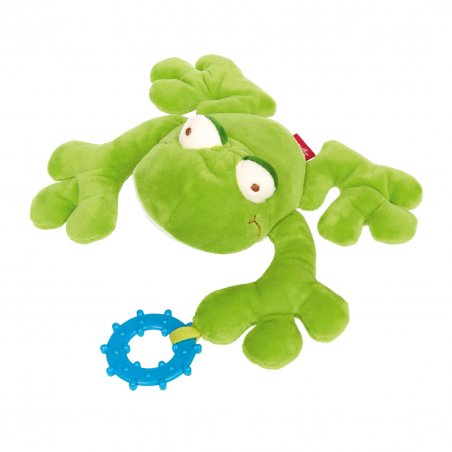 sigikid Aktiv-Greifling Frosch grün mit Rassel | Kuscheltier.Boutique