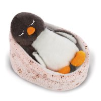 NICI Winter Friends Pinguin Noshy schlafend im Nest | Kuscheltier.Boutique
