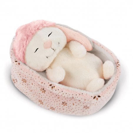 NICI Winter Friends Schneehase Liska schlafend im Nest | Kuscheltier.Boutique