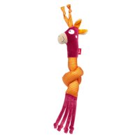 sigikid Aktiv-Greifling Giraffe orange / rot mit Rassel | Kuscheltier.Boutique