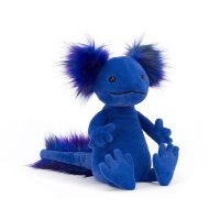 Jellycat Plüsch Axolotl Andie, blau, 27cm Vorderseite | Kuscheltier.Boutique