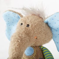 sigikid Patchwork Sweety Elefant blau Gesicht | Kuscheltier.Boutique