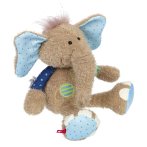 sigikid Patchwork Sweety Elefant blau Vorderseite | Kuscheltier.Boutique