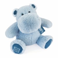 Histoire d'Ours: Nilpferd Hippo Blue Jean, 25cm groß hellblau 