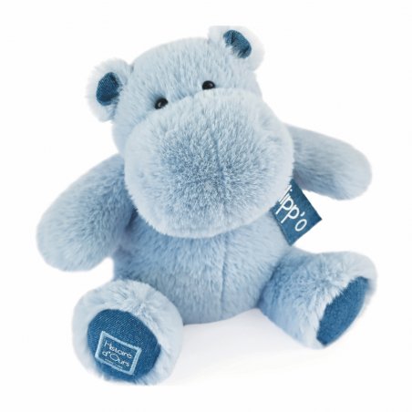 Histoire d'Ours: Nilpferd Hippo Blue Jean, 25cm hellblau | Kuscheltier.Boutique