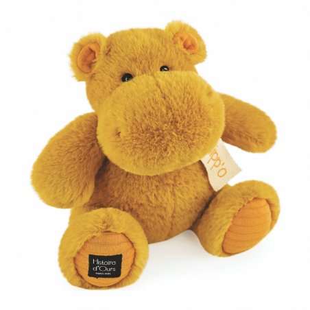 Histoire d'Ours: Nilpferd Hippo Potame Ocre, 25cm ockergelb | Kuscheltier.Boutique