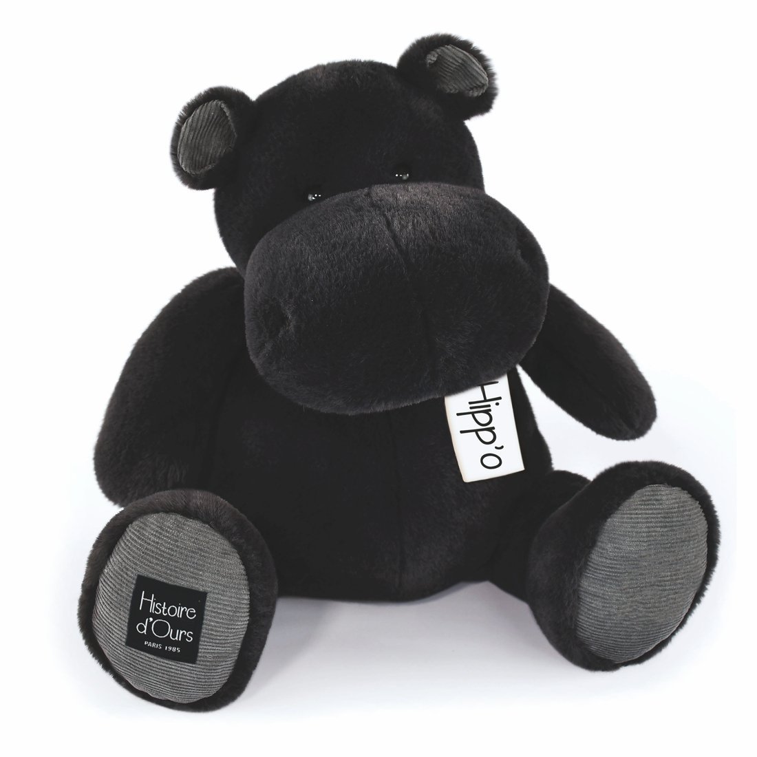 Histoire d'Ours: Nilpferd Hippo Hip'Rock, 40cm anthrazit | Kuscheltier.Boutique Histoire d'Ours: Nilpferd Hippo Hip'Rock, 40cm anthrazit | Kuscheltier.Boutique