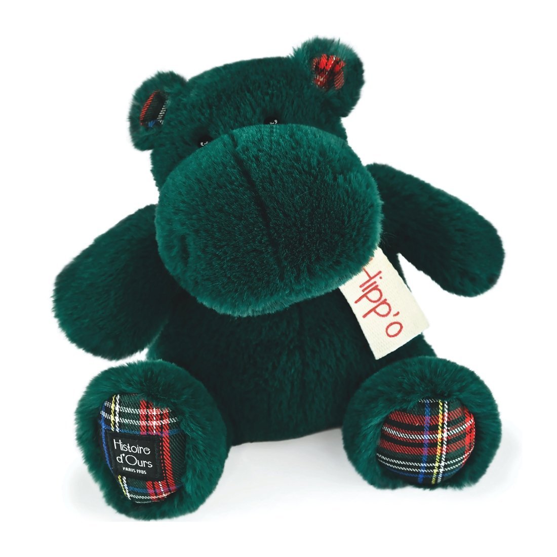 Histoire d'Ours: Nilpferd Hippo Hip'Scottish, 25cm dunkelgrün | Kuscheltier.Boutique Histoire d'Ours: Nilpferd Hippo Hip'Scottish, 25cm dunkelgrün | Kuscheltier.Boutique