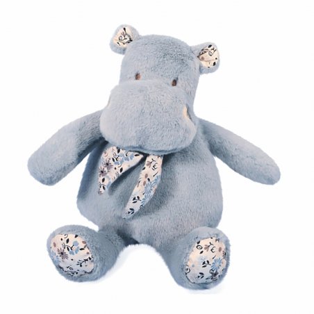 Histoire d'Ours: Nilpferd Hippo Hip'Bandana, Vorderseite | Kuscheltier.Boutique