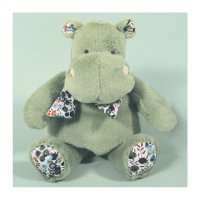 Histoire d'Ours: Nilpferd Hippo Hip'Bandana, grün | Kuscheltier.Boutique