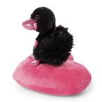 NICI Love Koellektion Schwan auf Herz, schwarz | Kuscheltier.Boutique