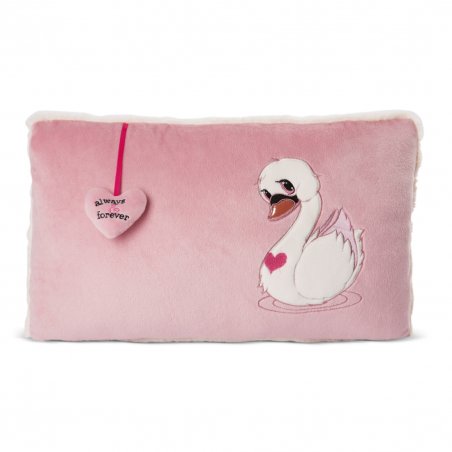 NICI Love-Collection Schwan weiß, Vorderseite Kissen | Kuscheltier.Boutique