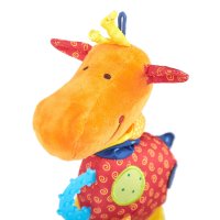 sigikid PlayQ Plüschtier Rattelgiraffe Gesicht | Kuscheltier.Boutique