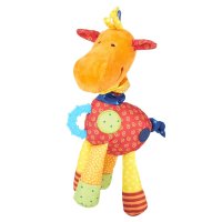 sigikid PlayQ Plüschtier Rattelgiraffe ausgezogen 2 | Kuscheltier.Boutique