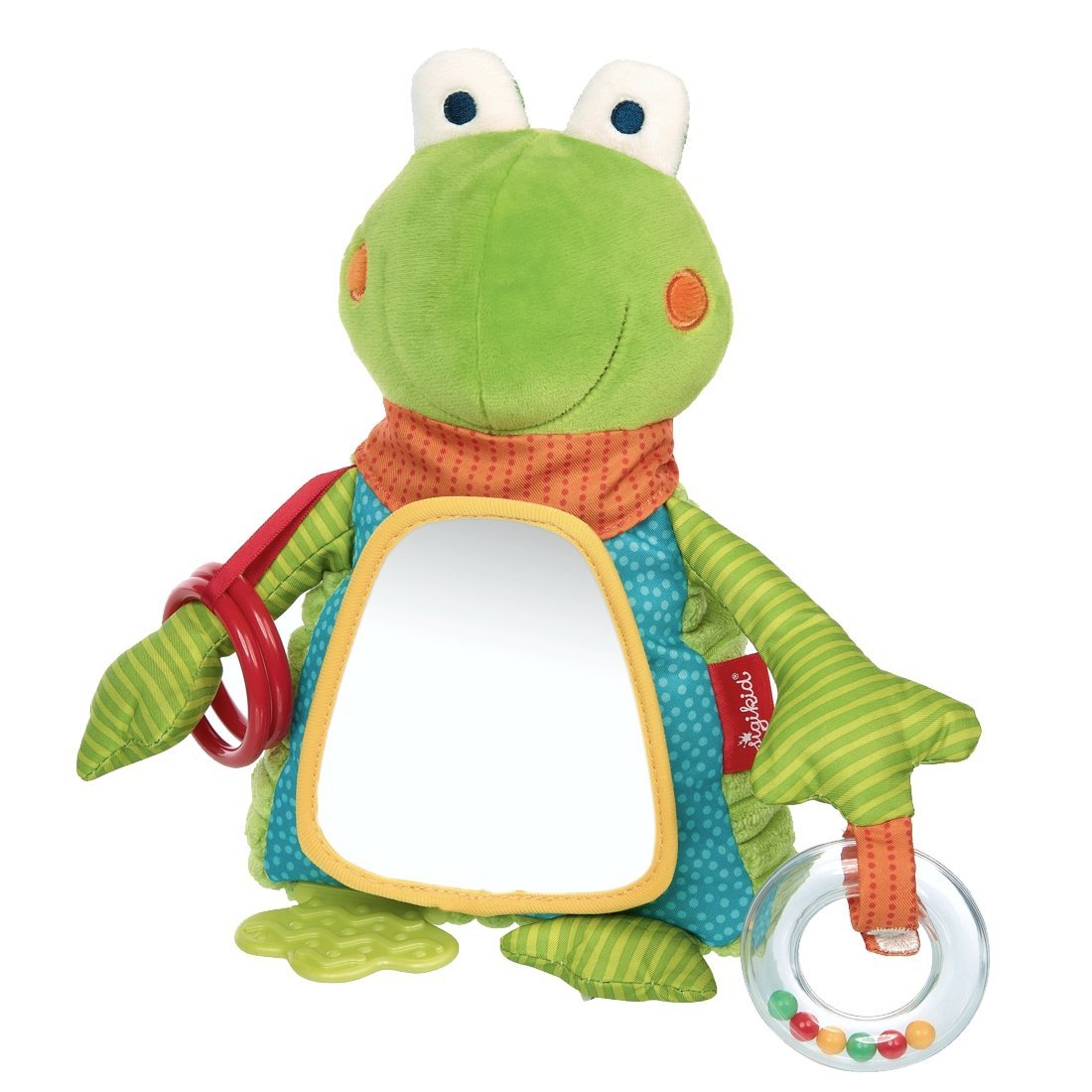 sigikid PlayQ Plüschtier Frosch, Vorderseite | Kuscheltier.Boutique