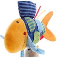 sigikid PlayQ Aktiv-Spielzeug Fisch bunt Vorderseite | Kuscheltier.Boutique