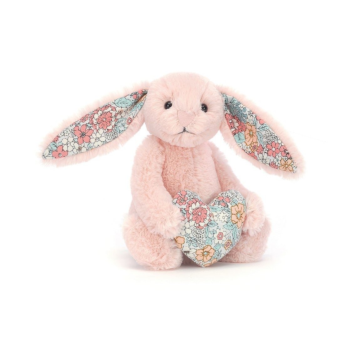 Jellycat Hase Blossom Heart Bunny Blush, Vorderseite | Kuscheltier.Boutique