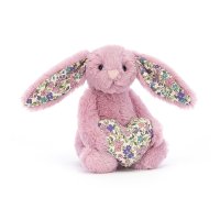 Jellycat Hase Blossom Heart Bunny Tulip, Vorderseite | Kuscheltier.Boutique