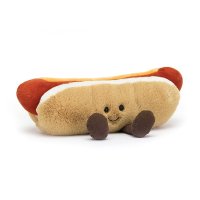 Jellycat Amuseables Hot Dog, Vorderseite | Kuscheltier.Boutique