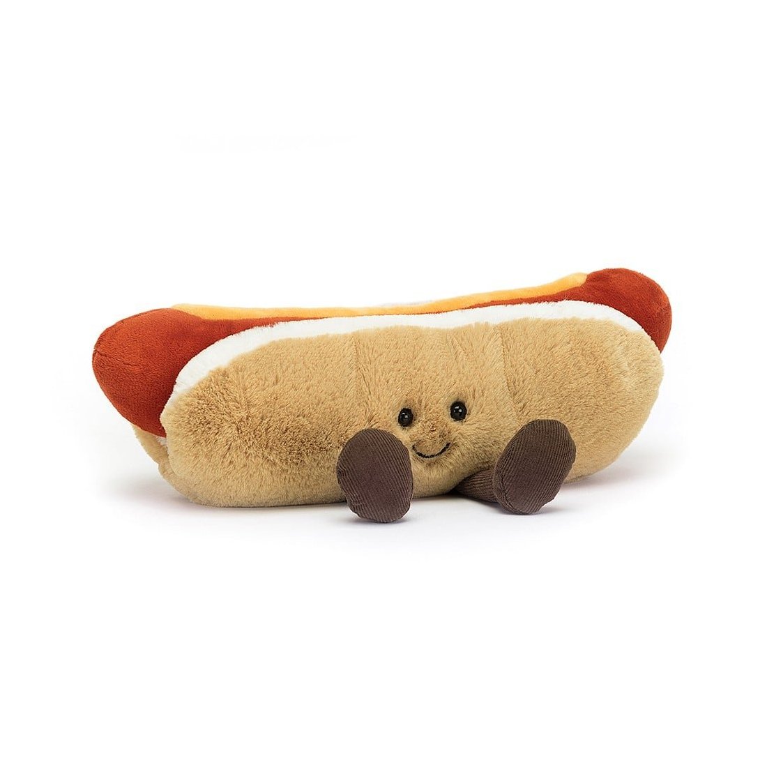 Jellycat Amuseables Hot Dog, Vorderseite | Kuscheltier.Boutique