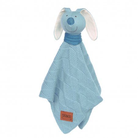 sigikid Strick-Schmusetuch Hase, hellblau | Kuscheltier.Boutique