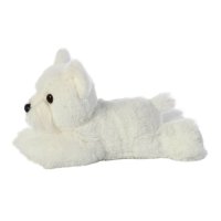 Aurora Mini Flopsies Westie, Plüschhund weiß| Kuscheltier.Boutique