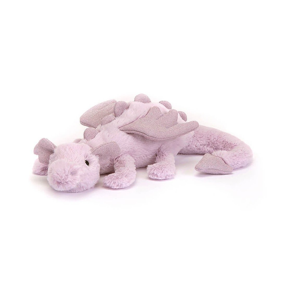 Jellycat Plüschtiere Drache Lavender klein, Vorderseite | Kuscheltier.Boutique