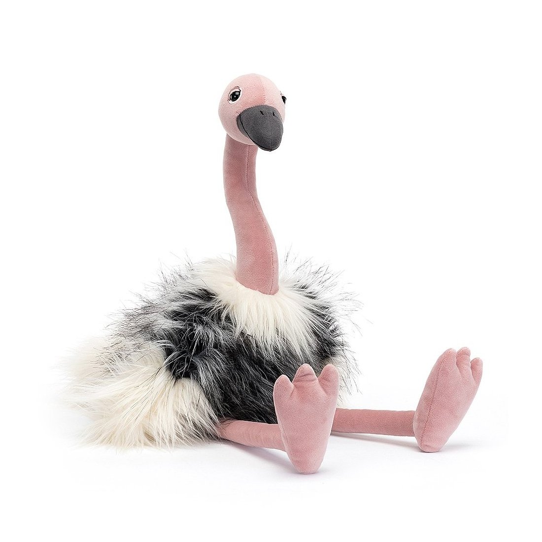 Jellycat Strauß Ramonda Ostrich, Vorderseite | Kuscheltier.Boutique