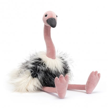 Jellycat Strauß Ramonda Ostrich, Vorderseite | Kuscheltier.Boutique