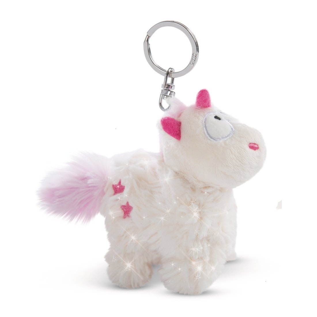 NICI Einhorn Theodor im Schneeanzug, weiß Schlüsselanhänger 