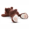 Nici GREEN Teddybär kakaobraun liegend Rückseite | Kuscheltier.Boutique