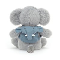 Jellycat Elefant Backpack Elephant mit Rucksack Rückseite | Kuscheltier.Boutique