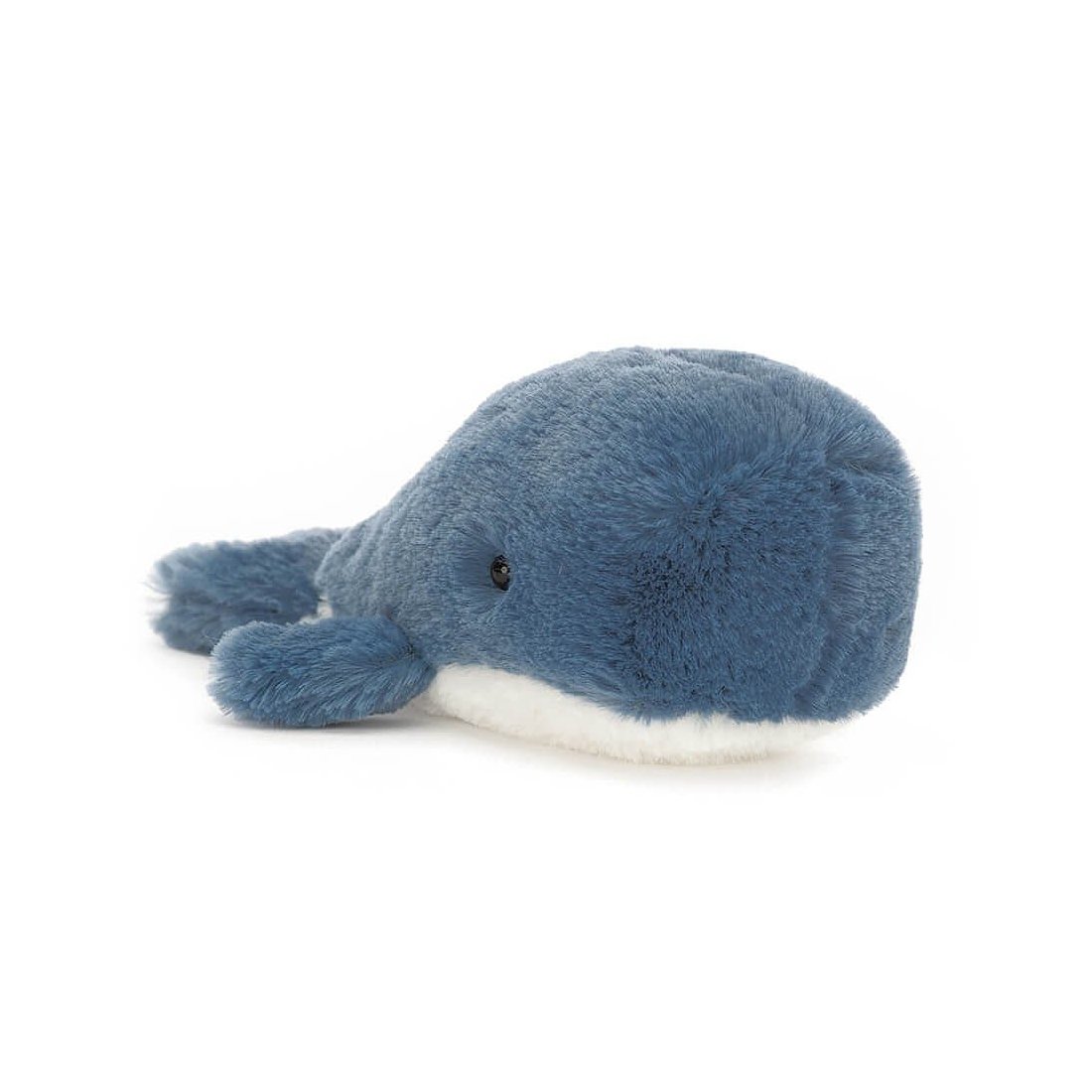 Jellycat Wal Wavelly Whale Blue, Vorderseite | Kuscheltier.Boutique