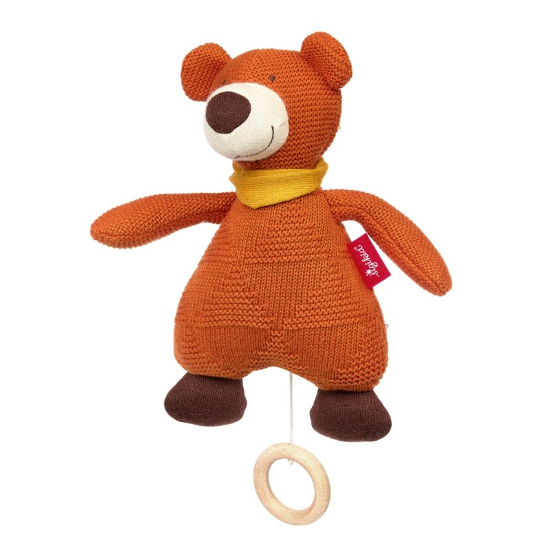 sigikid Knitted Love Strick Spieluhr Teddybär | Kuscheltier.Boutique