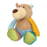 sigikid Patchwork Sweety Teddybär hellbraun / bunt | Kuscheltier.Boutique