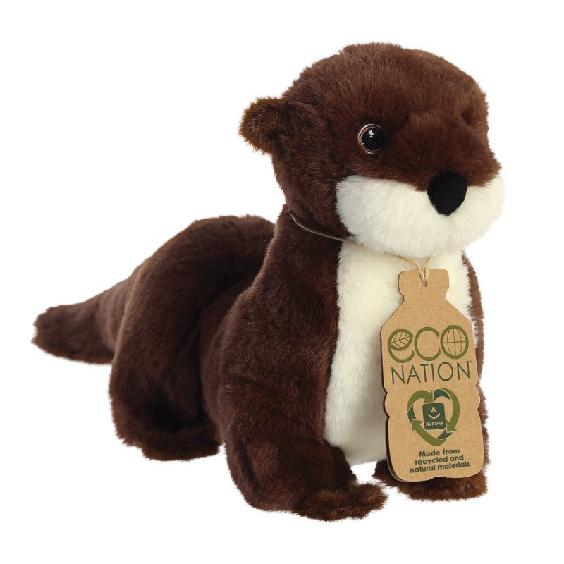 Eco Nation Otter Plüschtier braun-weiß | Kuscheltier.Boutique