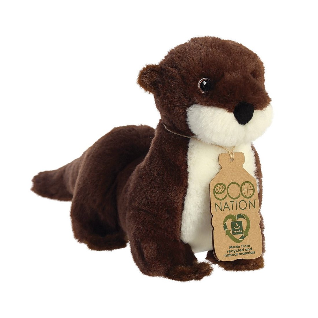 Eco Nation Otter Plüschtier braun-weiß | Kuscheltier.Boutique