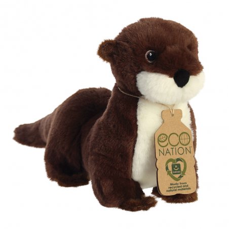 Eco Nation Otter Plüschtier braun-weiß | Kuscheltier.Boutique