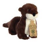 Eco Nation Otter Plüschtier braun-weiß | Kuscheltier.Boutique