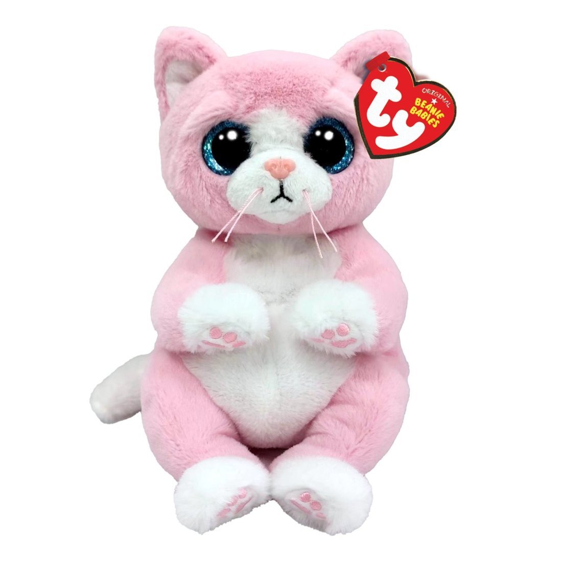 Ty Beanie Bellies Katze Lillibelle rosa, 15cm | Kuscheltier.Boutique