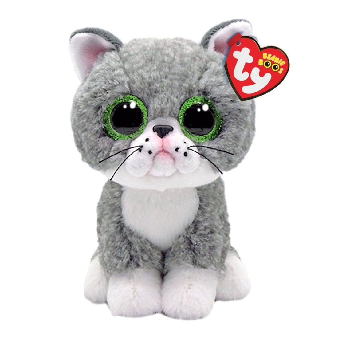 Ty Beanie Boos Katze Fergus, grau-weiß | Kuscheltier.Boutique