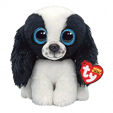 Ty Beanie Boos Spaniel Sissy schwarz / weiß | Kuscheltier.Boutique