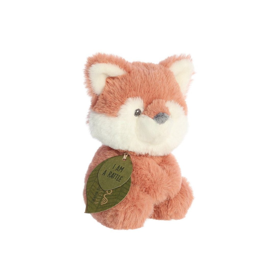 Ebba Baby Fuchs Francis Fox Rassel mit Etikett | Kuscheltier.Boutique