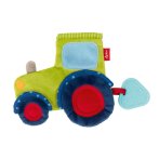 sigikid PlayQ Schmusetuch Traktor grün Vorderseite | Kuscheltier.Boutique