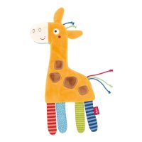 sigikid PlayQ Aktiv-Schmusetuch Giraffe Vorderseite gelb | Kuscheltier.Boutique