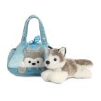 Fancy Pals: Husky mit Tasche | Kuscheltier.Boutique